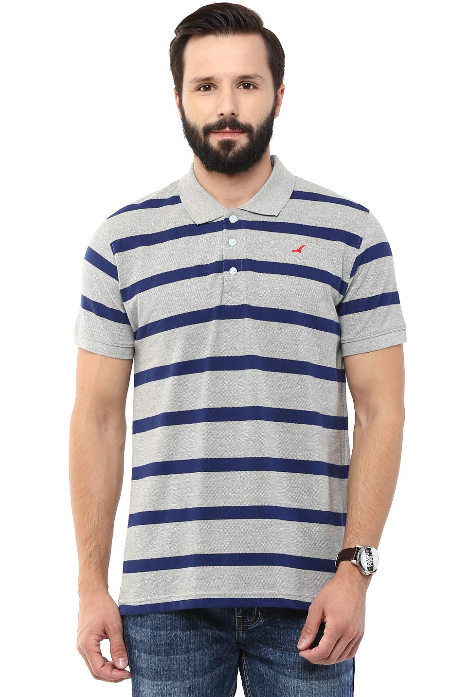 american crew CottonPoly Striped Polo T-Shirt for Men (AC702)-picture-48