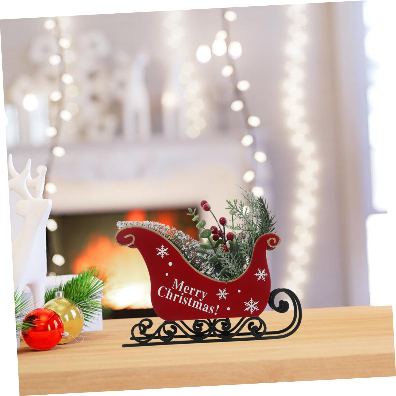 SEWACC Adorno De Mesa Navideño De Decoración De Navidad para Oficina Casa y Fiestas Elementos Festivos para Crear Navideño