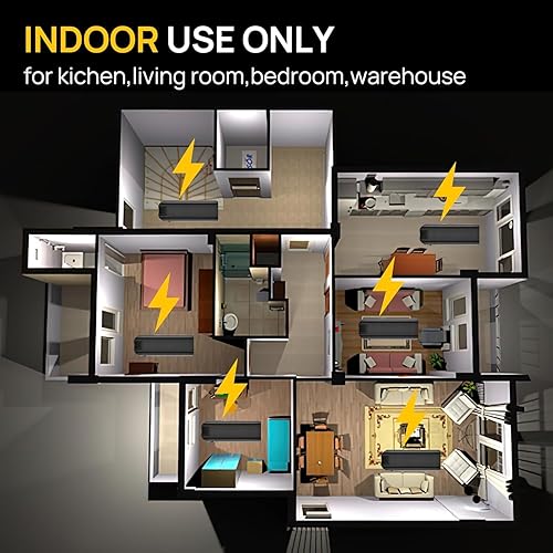 Miniatura 8 de Zapador Eléctrico para Ratas Zapador Eléctrico para Ratones Paquete de 2 Trampa Electrónica para Ratones Asesino Efectivo de Roedores con Voltaje