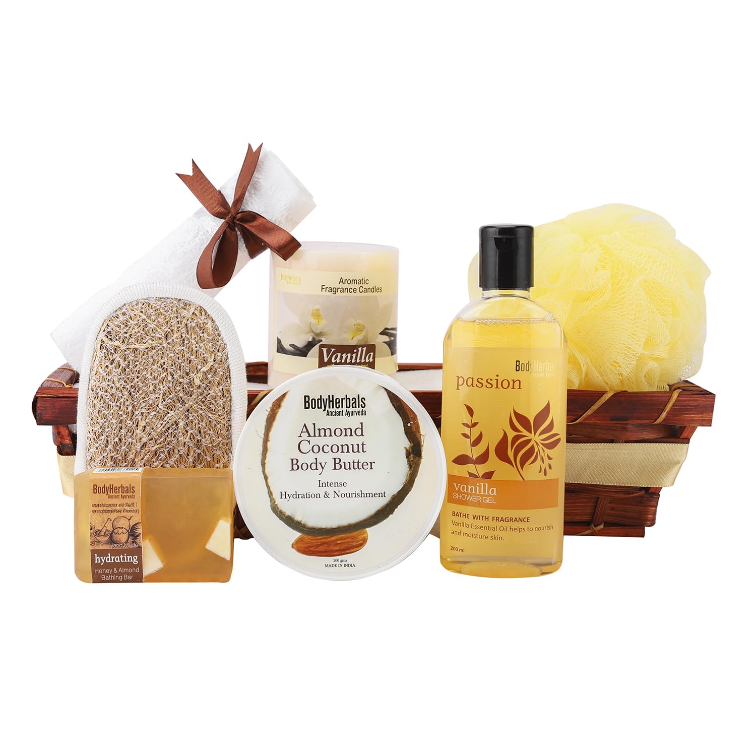 BodyHerbals Tropical Coconut Skincare Gift Set for Women and Men | Bath and Body Care Basket Gift Kit with Signature Coconut and Vanilla Range | Gift Box Hamper For Couple | 7 Pcs | Luxury Gift for Birthdays, Anniversaries, Wedding and Special Celebrations | 100 % Vegan-image-29