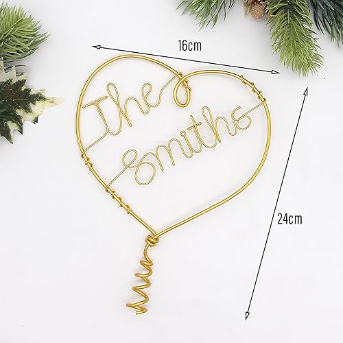 Miniatura 9 de Merry Christmas Tree Topper Christmas Heart Tree Topper Wire Tree Decor for Christmas Party Supplies (Merry Christmas Tree Topper)