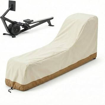 Deosk Rowing Machine Cover Waterproof 300D Oxford Rower Machines Covers with Adjustable Drawstring