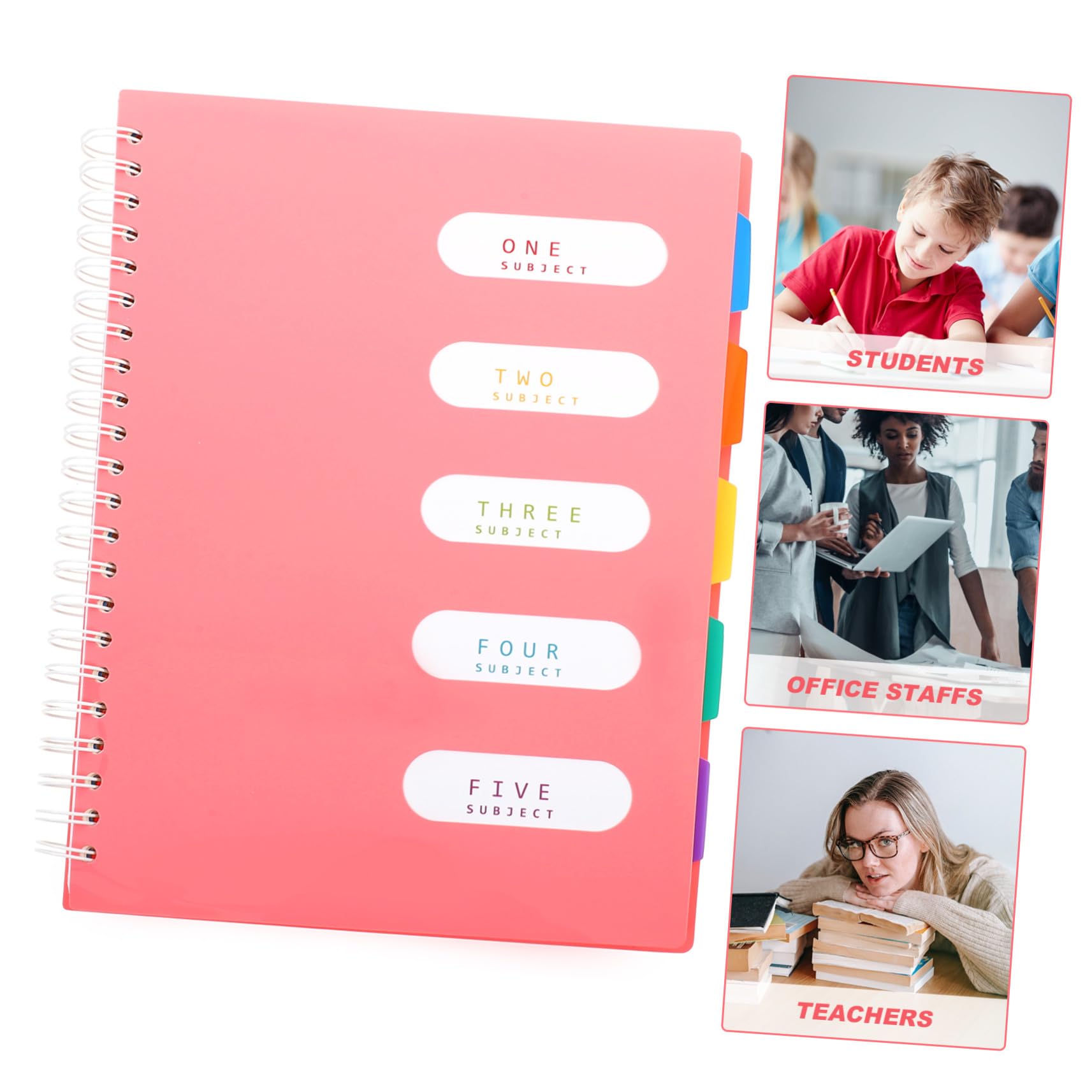 2 Pezzi Notebook Spirale Pagine Righe Taccuino Pratico Multiuso per Ufficio Scuola e Studenti Formato Portatile Leggero e Resistente