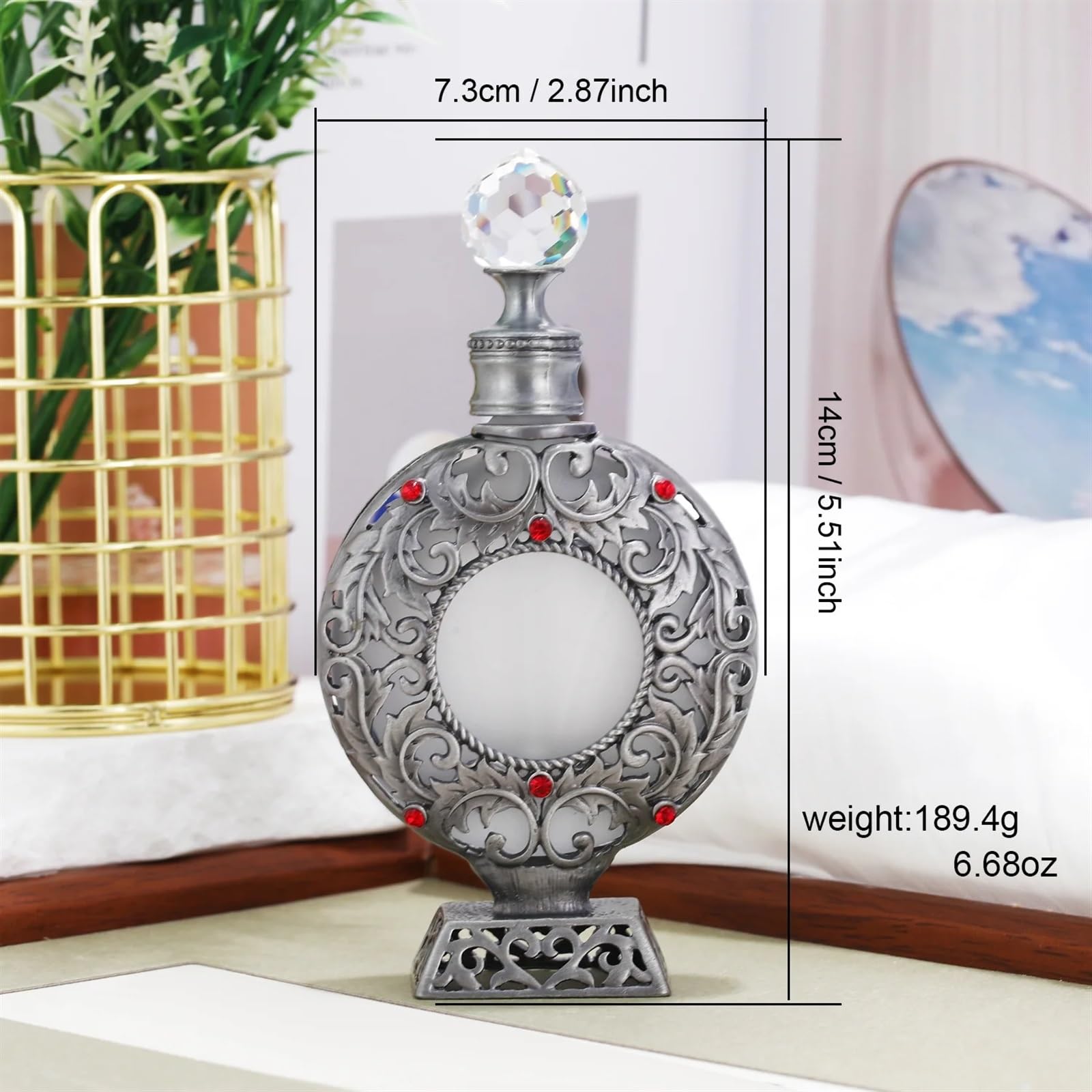 Bottiglia di profumo vintage Mystic riutilizzabile da viaggio vuota vetro for olio essenziale 30 ml Per Feste E Banchetti