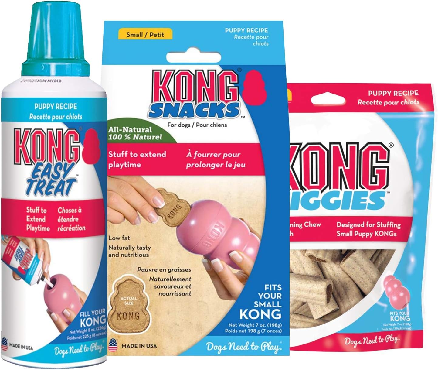 KONG Puppy Treats Combo Pack Includes Puppy Recipe