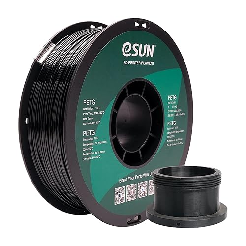 Materiales de impresión 3D de filamento de 175mm de 1kg 22lb PETG sólido de colores opaco y negro