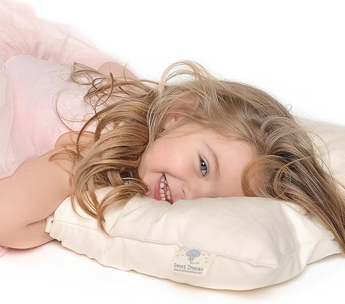 Miniatura 2 de Almohada orgánica para niños pequeños fabricada en los Estados Unidos y funda de almohada de algodón orgánico, almohada suave de algodón natural de