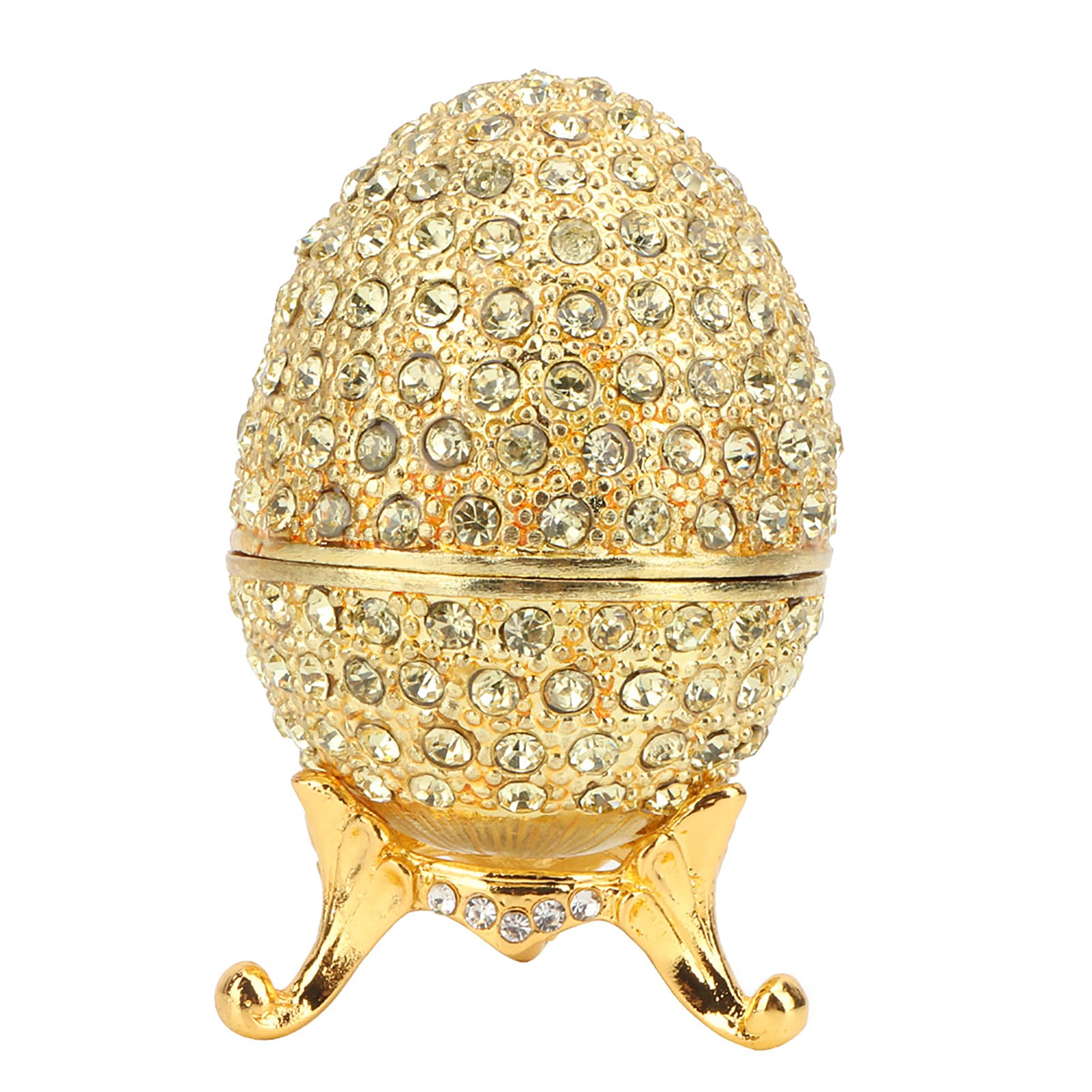 HLHLH Enameled Easter Egg Jewelry Organizer Vintage Style