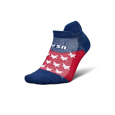 Feetures Elite Max Cushion No Show Tab No Show Socks Shoes Americana