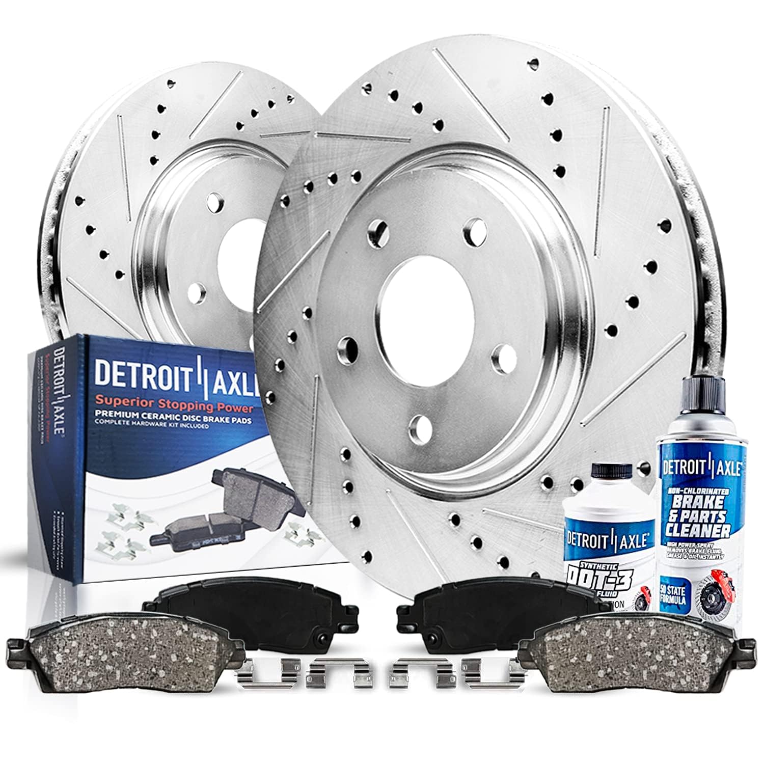 Detroit Axle - Front Brake Kit for 17-20 Acura MDX 17-25 Honda Ridgeline