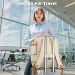 Taygeer 40L Sac à dos de voyage pour les femmes avec compartiment de chaussures Airline Taille de l'article personnel avec USB Port de recharge s'adapte 17" Ordinateur portable avec compartiment de maquillage Sac humide Poche de bouteille d'eau