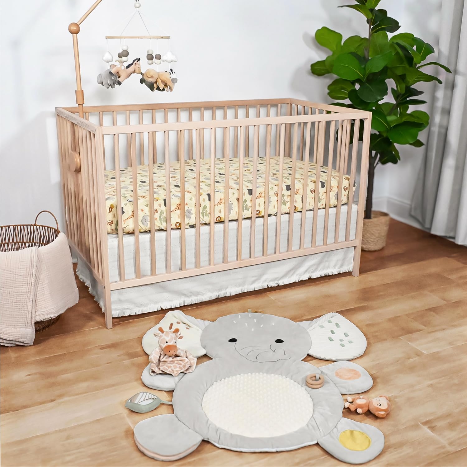 The Peanutshellbaby Crib Bedding Set For Boys Or Girls Elephant