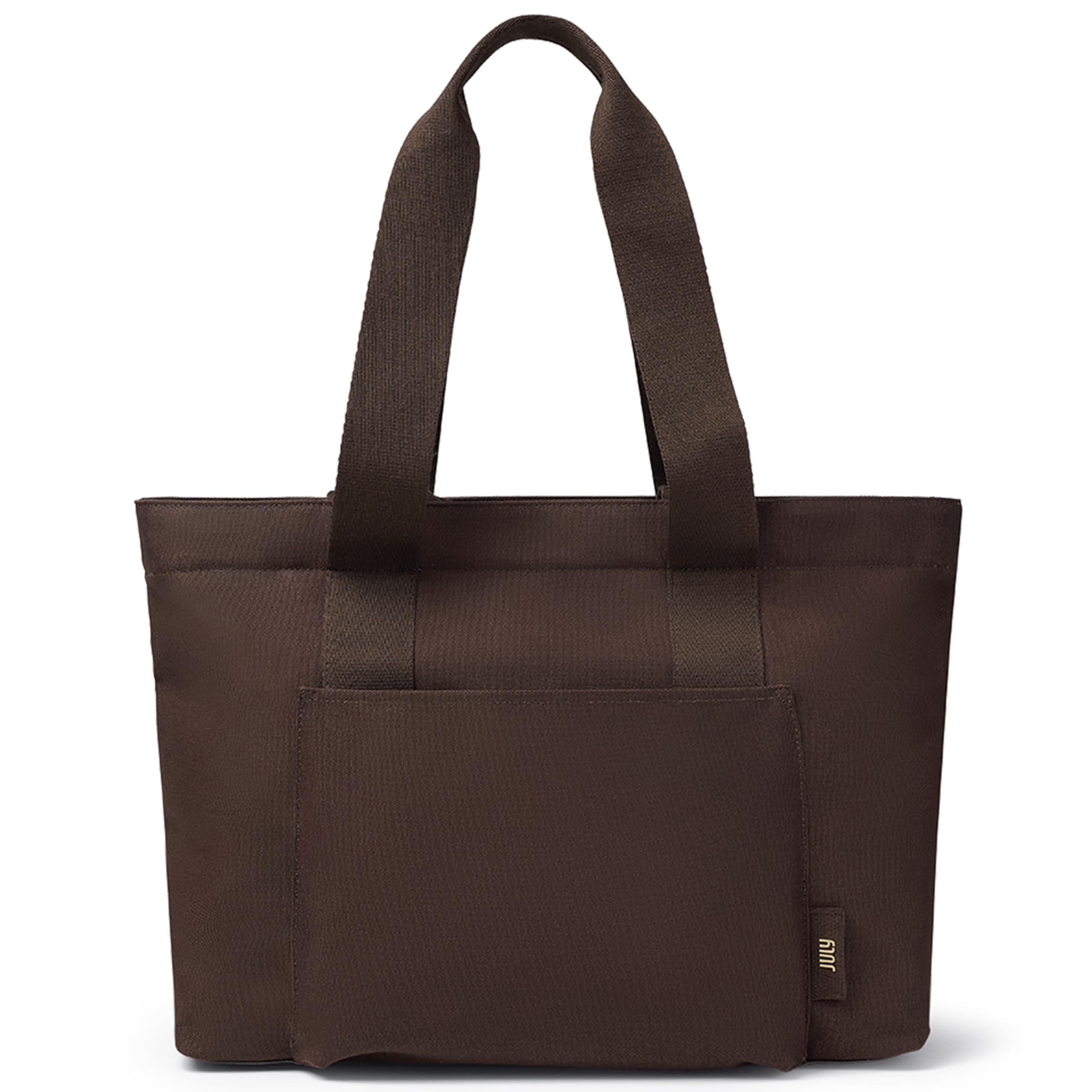 Everyday Large Tote Bag for Women with Laptop Sleeve Pass-Through Band Luggage Sleeve Drink Bottle Holder Simple Modern