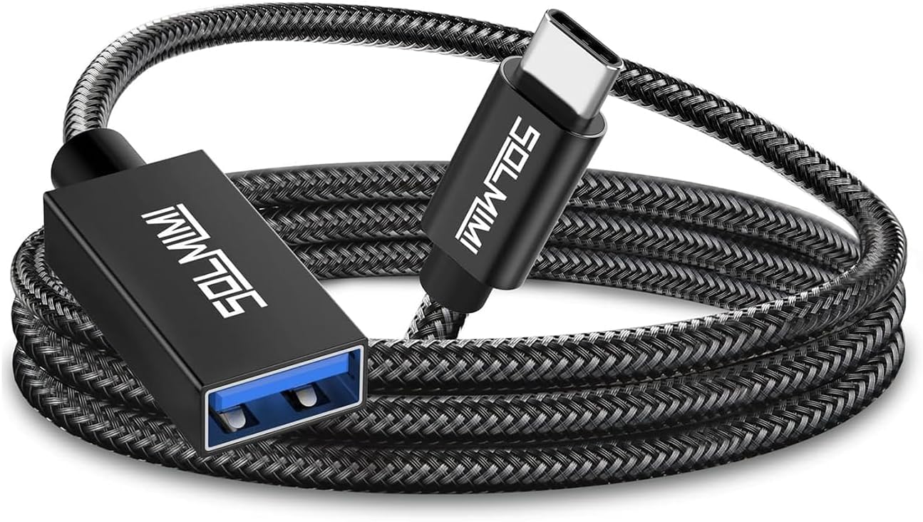 Amazon.com: SOLMIMI USB C to USB Female Cable (4 FT-1.2 M), Type-c