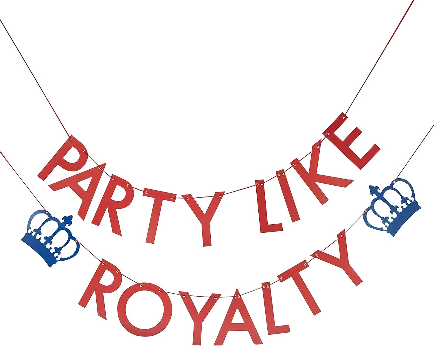 Ginger Ray Coronation Party Like Royalty Paper Bunting Decoration 1.8m - Image 3