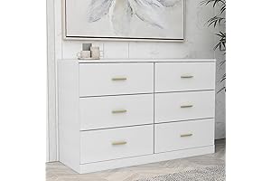 White Dresser with Gold Handles: Elegance Meets Functionality