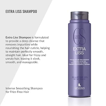 Lendan - Straight Hair Shampoo - Extra Liss Shampoo - 300 ml - for Frizzy and Unruly Hair - Hydrates and Nourishes the Cuticle - for Long-Lasting Smoothness - Anti-Frizz Hair