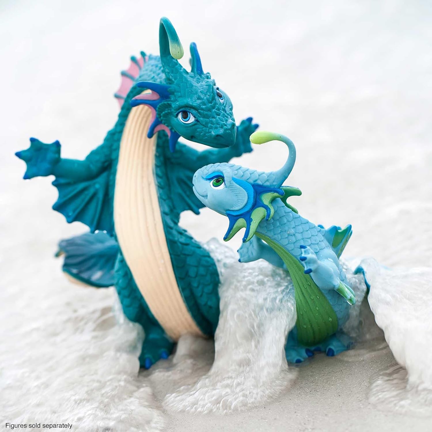 Safari Ltd. Ocean Dragon Figurine - Detailed 6" Dragon Figure - Mythical Toy for Boys, Girls and Kids Ages 4+