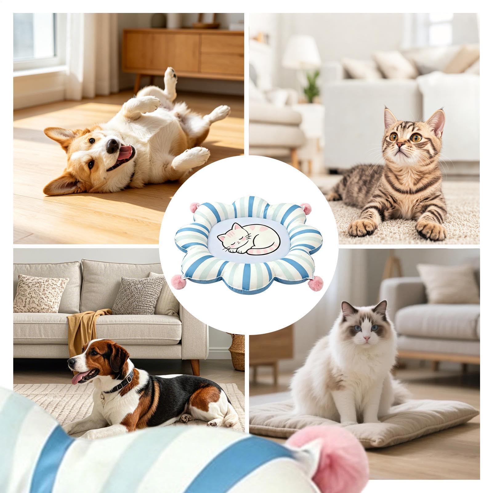 Kühlmatte Für Katzen Und Hunde Niedliche, atmungsaktive und rutschfeste