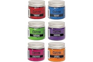 Tim Holtz Distress Embossing Glaze - Six Bright Colors