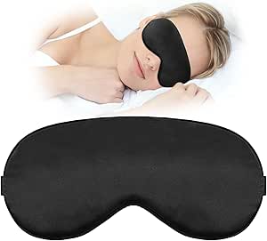 WY LIGHTING LEVEL Slaapmasker voor zijslaper, zwart oogmasker met