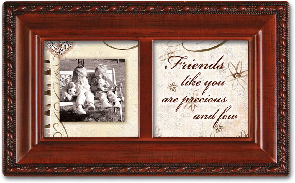 Cottage GardenPrecious Friends Petite Woodgrain Music Box Plays Friends Are For