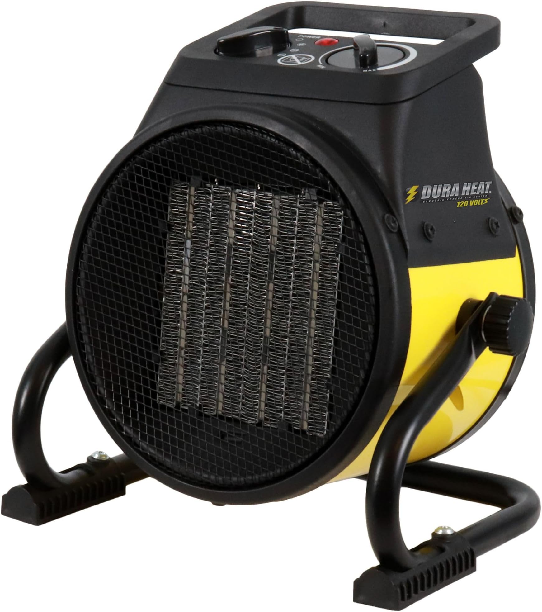Dura Heat EUH1465 Pivoting Base 5,120 BTU Electric Forced Air Heater, Yellow