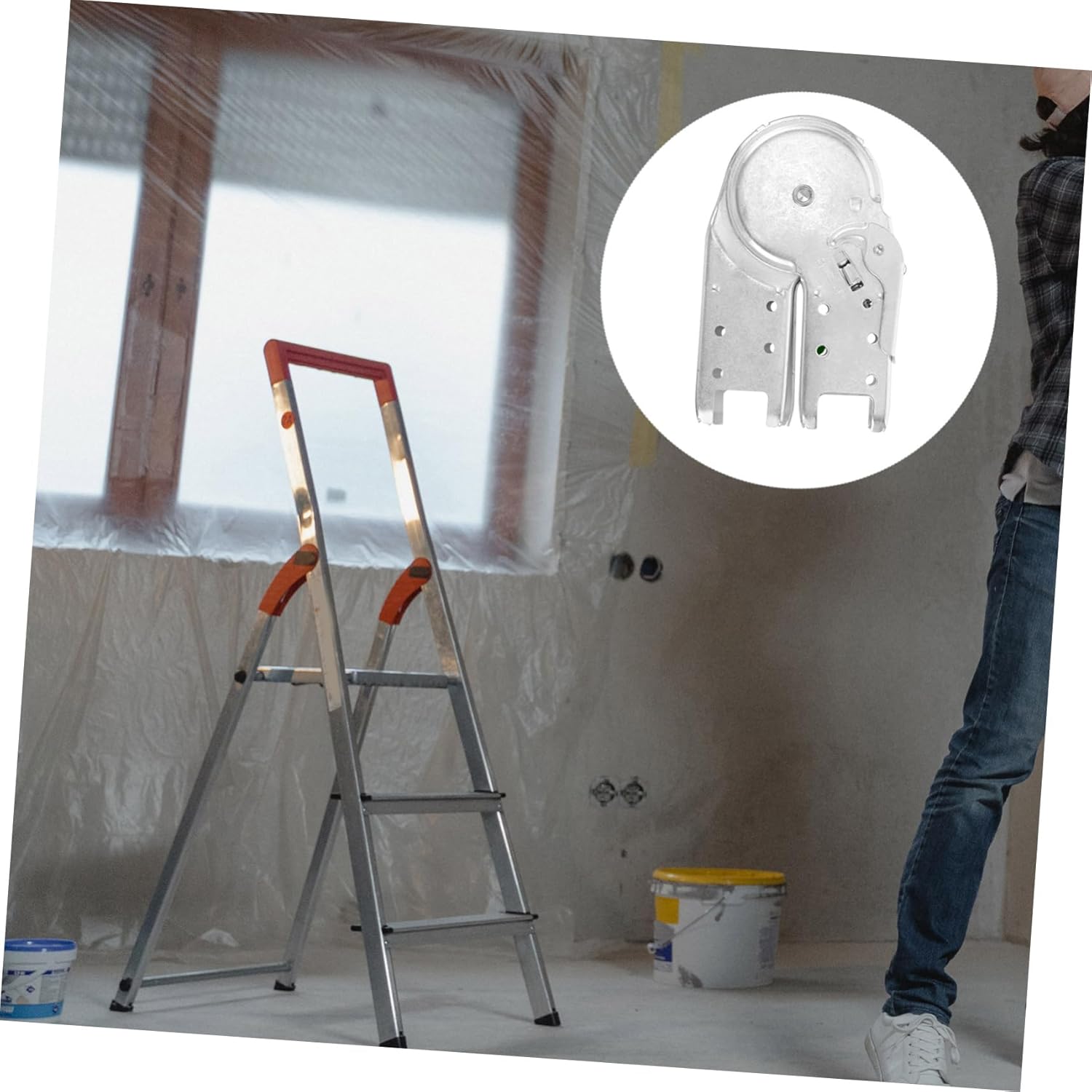 Folding Ladder Hinge for Step Ladders Part Versatile Tie Rod Accessory for Home Office Garage Use