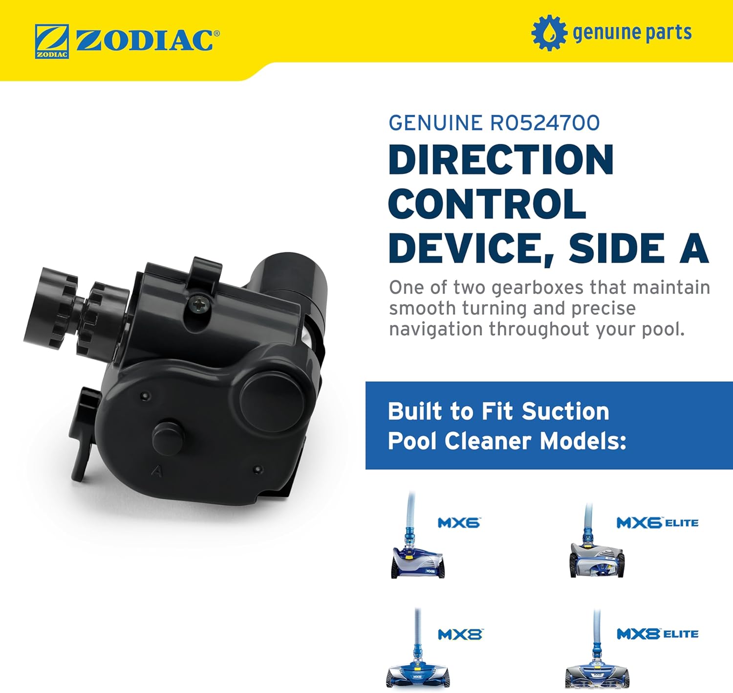 Zodiac Genuine Parts MX8 Direction Control Device Side A, R0524700