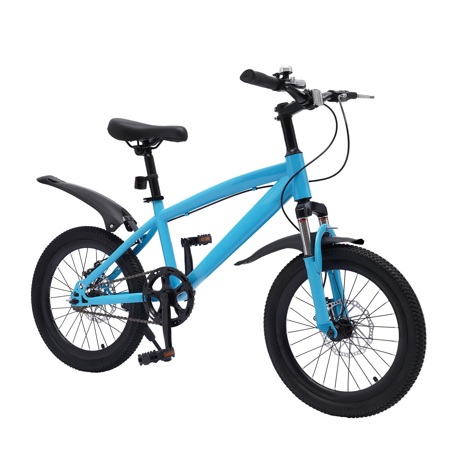 CHFUNE Bicicleta para niños, bicicleta de montaña niños bicicleta bicicleta bicicleta 18" juventud bicicleta para 6 7 8 9 10 años de edad niños niñas y nivel principiante