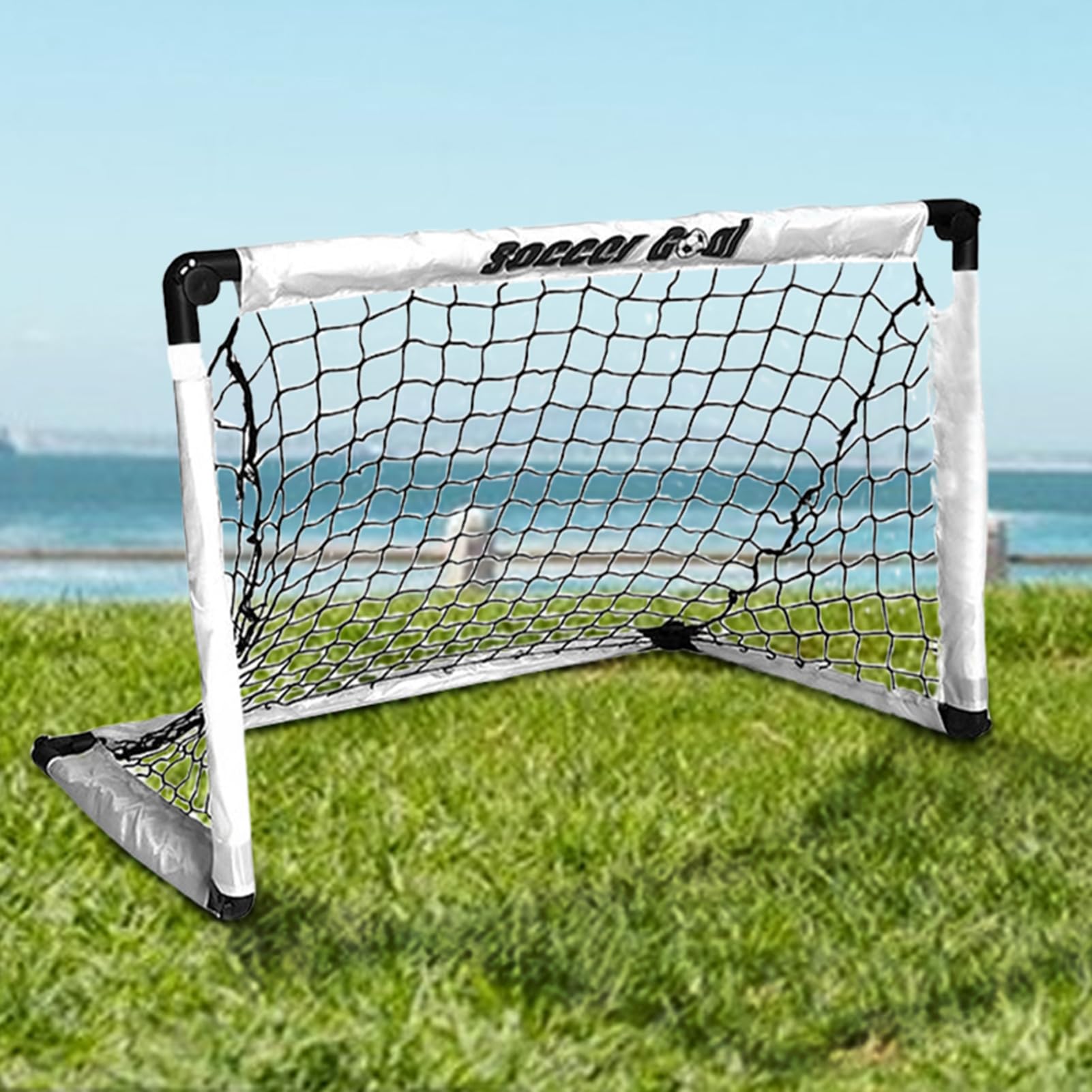 Red de fútbol portátil para niños – Portería de entrenamiento al aire libre con bolsa de transporte | Red ligera de ejercicio de fútbol para patio trasero, parque, entrenamiento deportivo, juegos