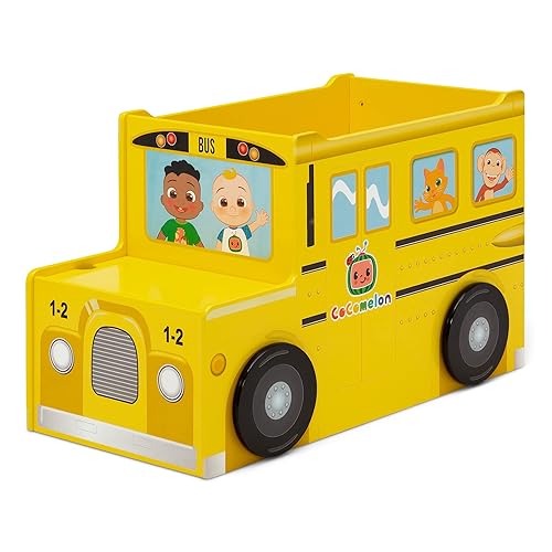 Miniatura 17 de Delta Children CoComelon - Caja de juguetes para autobús escolar + silla tapizada Delta Children CoComelon (paquete)