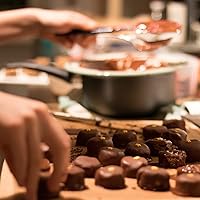 Vista 4 de 20 cajas de trufas, cajas de chocolate, cajas de dulces empaquetadas con bandeja de plástico de 4 piezas