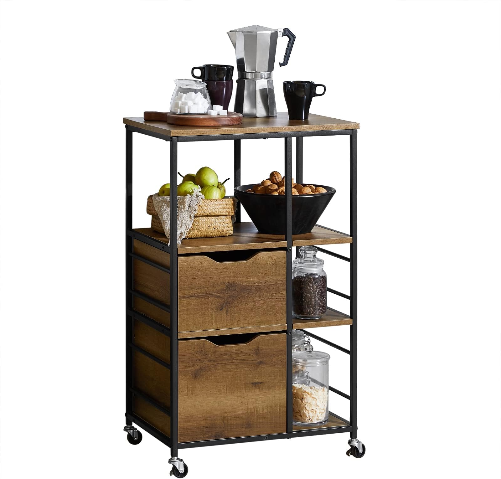 carrelli in legno per cucina