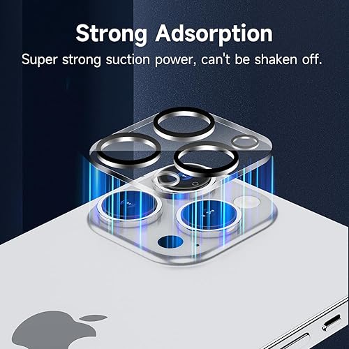 Miniatura 7 de Protector de pantalla 6 en 1 para iPhone 15 Pro Max, paquete de 2 protectores de pantalla trasera para iPhone 15 Pro Max con 2 protectores de lente