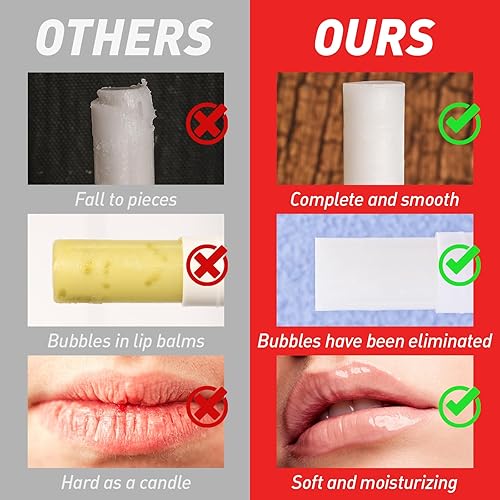 Miniatura 6 de AZEN Paquete de 60 bálsamos labiales, bálsamo labial natural a granel, producto para el cuidado de los labios, bálsamo labial hidratante para labios