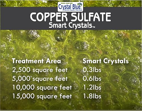 Miniatura 7 de Crystal Blue alguicida de sulfato de cobre granular para control de algas en estanques, 5lbs