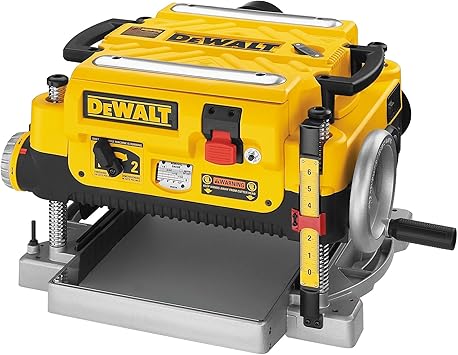 DEWALT Planer, Thickness Planer, 13-Inch, 3 Knife for Larger Cuts, Two Speed 20,000 RPM Motor, Corded DW735