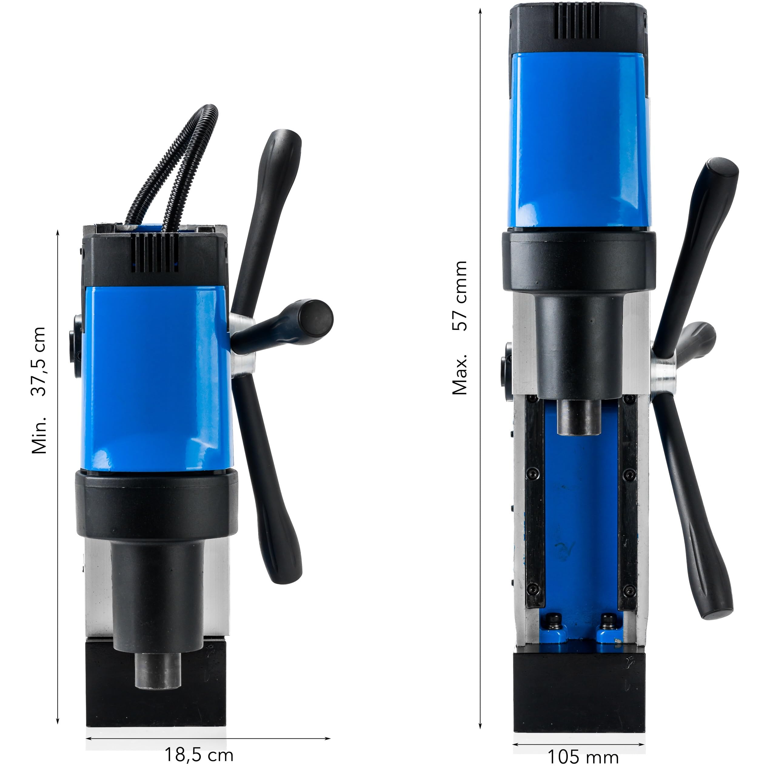 STAKO ST-28RE - Taladradora Magnética, Herramienta Eléctrica (80 mm de diámetro, 1600 W, con maletín, fuerza magnética 14500 N, 1 unidad)