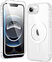 Vista 405 de FNTCASE Funda para iPhone 15 Plus: Fundas magnéticas transparentes para teléfono con protector de pantalla compatible con Magsafe Slim Anti