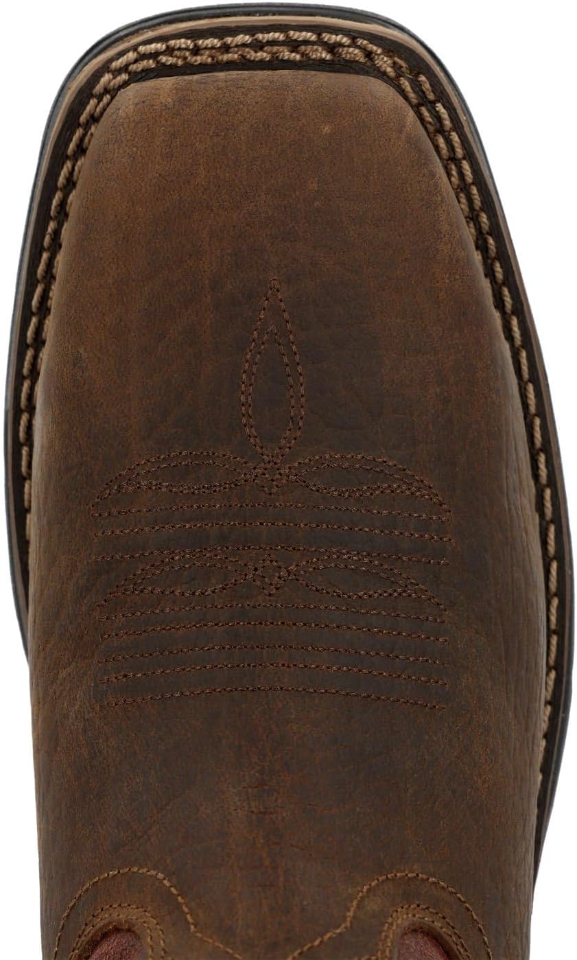 Durango Mens Workin' 11 Inch Slip Resistant Soft Toe Work/Duty - Brown - Size 9 W - Image 6
