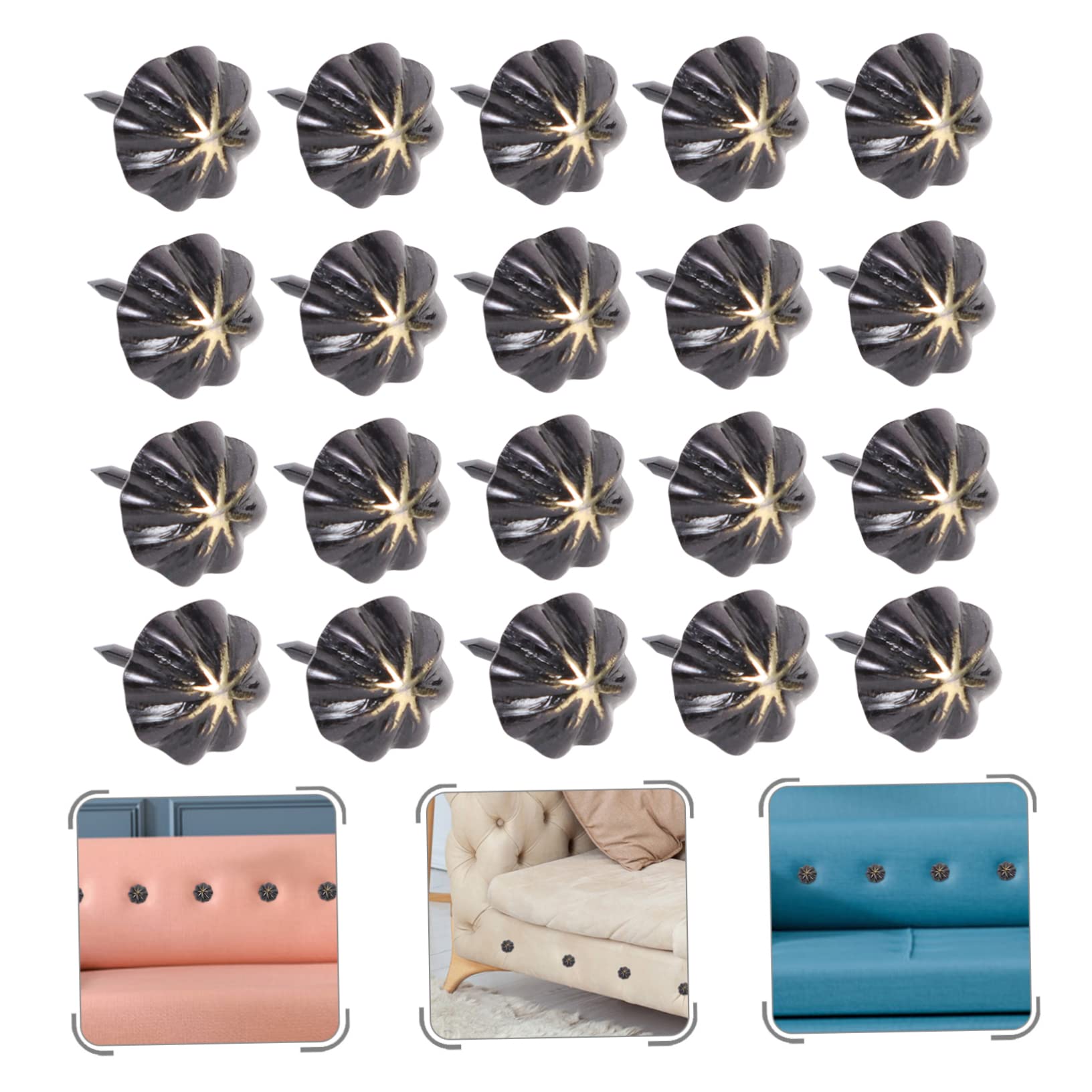 Baluue 400pezzi Chiodi Decorativi Ferro Per Tappezzeria Per Fai Da Te e Decorazione Di Mobili Facile Installazione e Resistente
