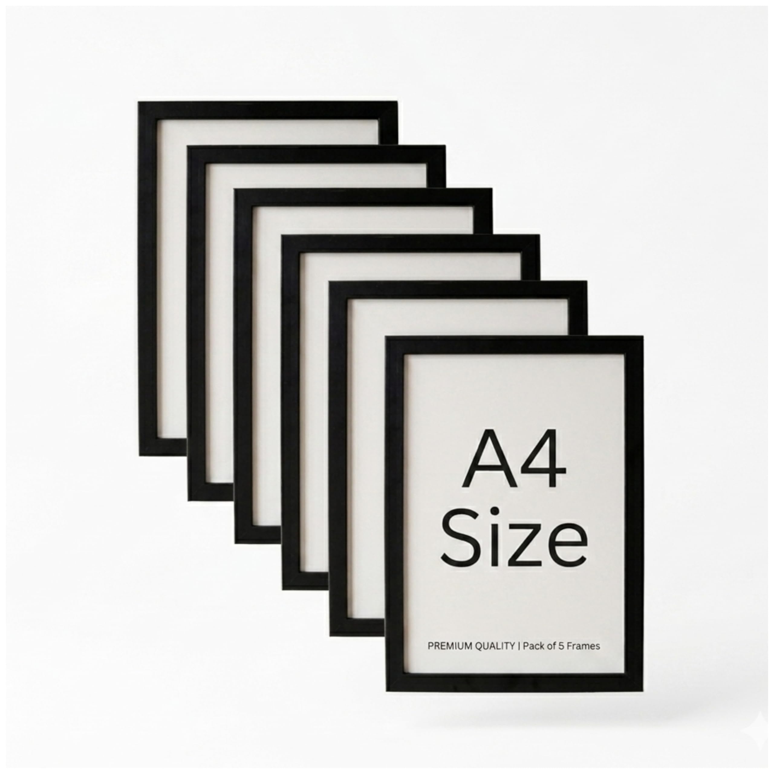 Black A4 Size Photo Frames, 10x14 Inch, with pixiglaas Wall Display, Pack of 5 Decor Home and office Best Gift Wedding Birthday And Anniversary-image-30