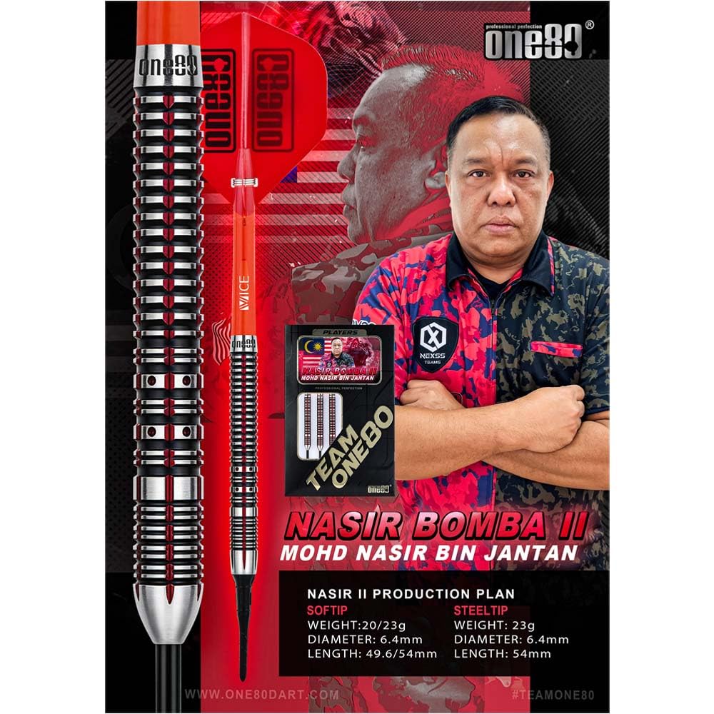 Amazon | One80 ワンエイティ Nasir ver.2 2BA 23g ナシル・ボンバ選手