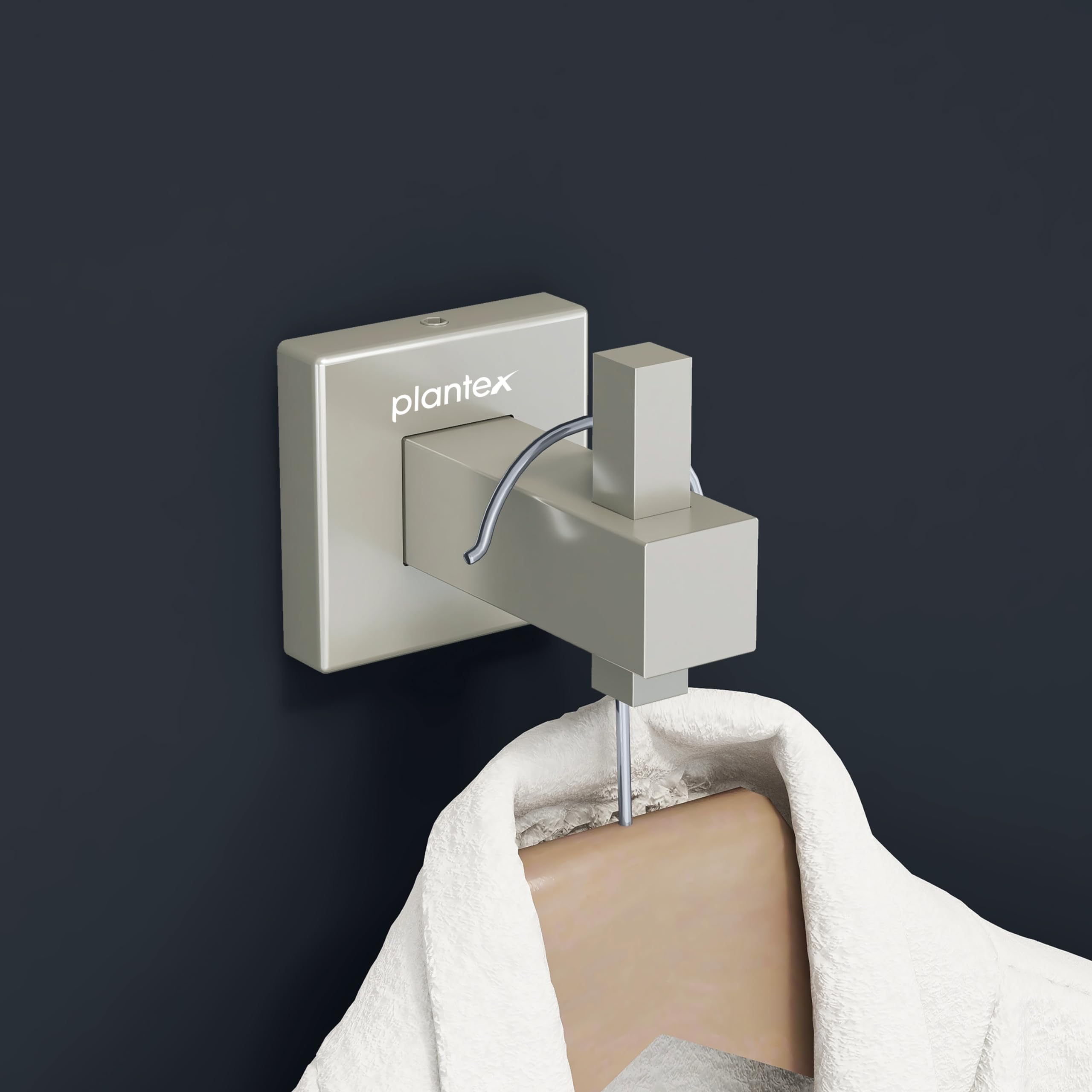 Plantex Stainless Steel Robe Hook for Hanging Clothes/Robe Hooks for Bathroom/Cloth-Towel Hanger/Bathroom Accessories - Satin (Aqua) (B0CX8YBWDY) Amazon Price History, Amazon Price Tracker