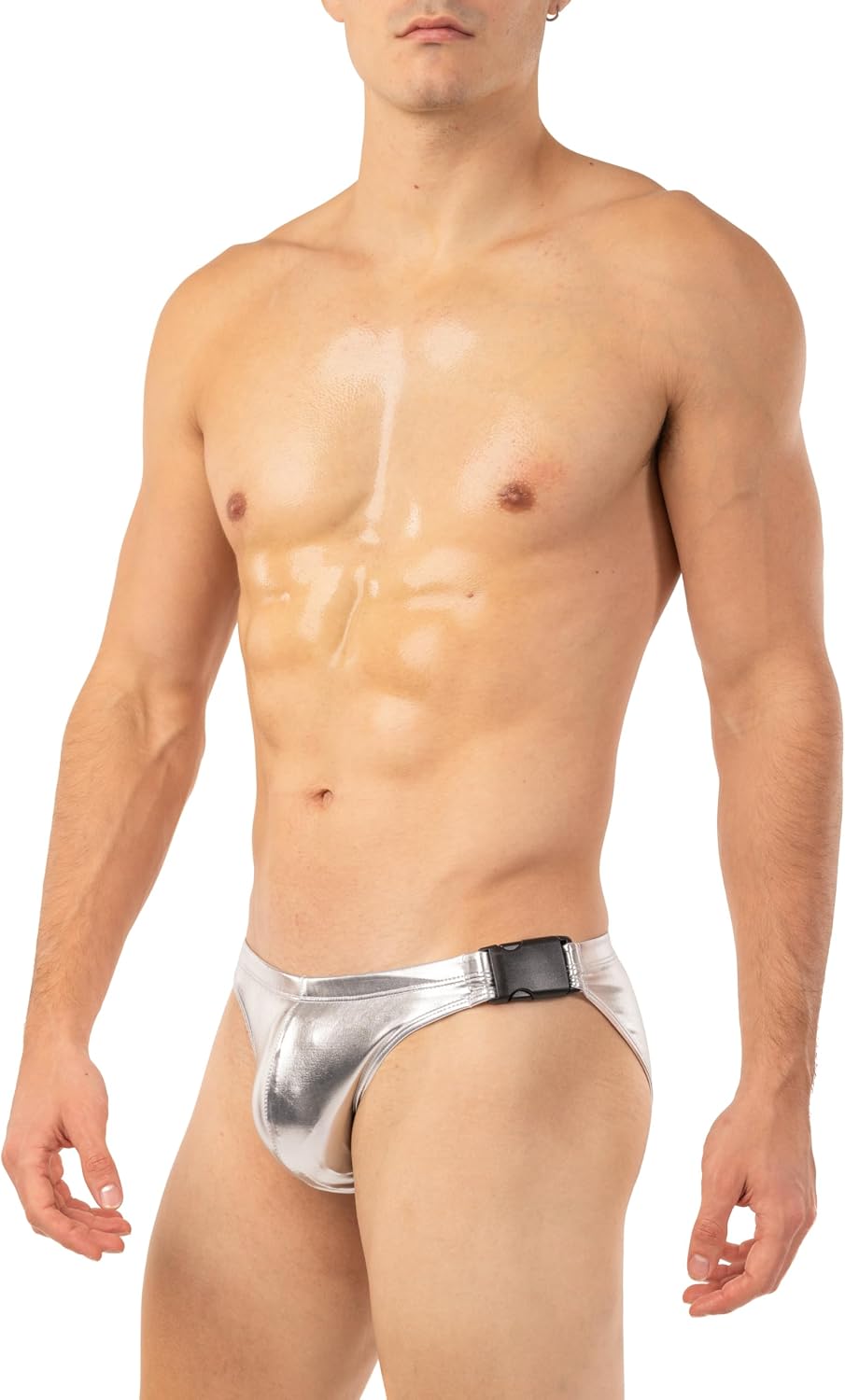 Gary Majdell Sport Men’s Bikini Swimsuit with Side Buckle - Available in Shiny Tricot, Liquid Metallic, and Prints
