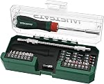 43-Piece Ratcheting Flexible Screwdriver Set, Premium S2 Bits, Flexible Extension and Adapter with Storage Case for DIY, Home Repair, Computer, Bicycle for Tight Spaces
