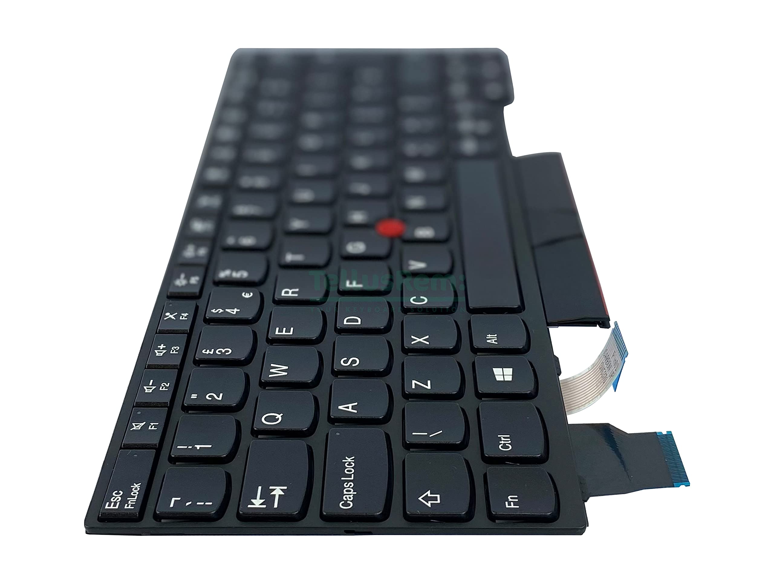TellusRem replacement UK non-backlit keyboard for Lenovo Thinkpad X280 X390 X395