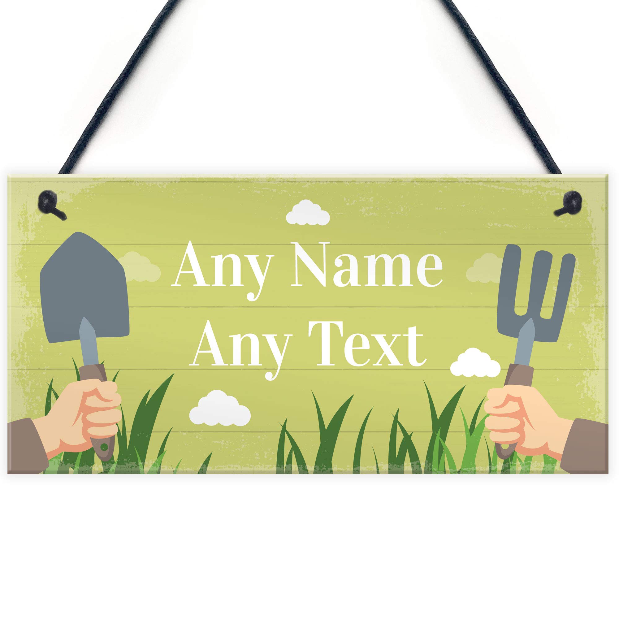 Red Ocean Garden Lover Gift Garden Sign Summer House Greenhouse Allotment Plaque Gift