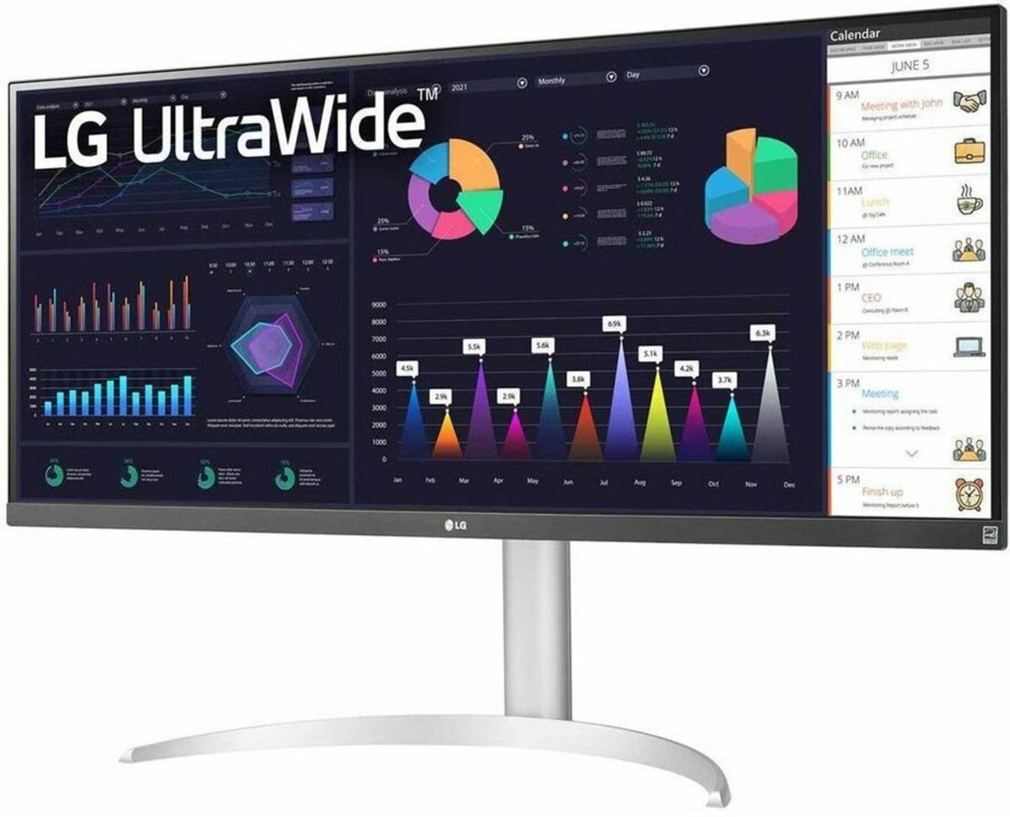 Amazon.com: LG 34IN Monitor, Curved, 2560X1080, 21:9 IPS, HDMI 1.4, DP ...